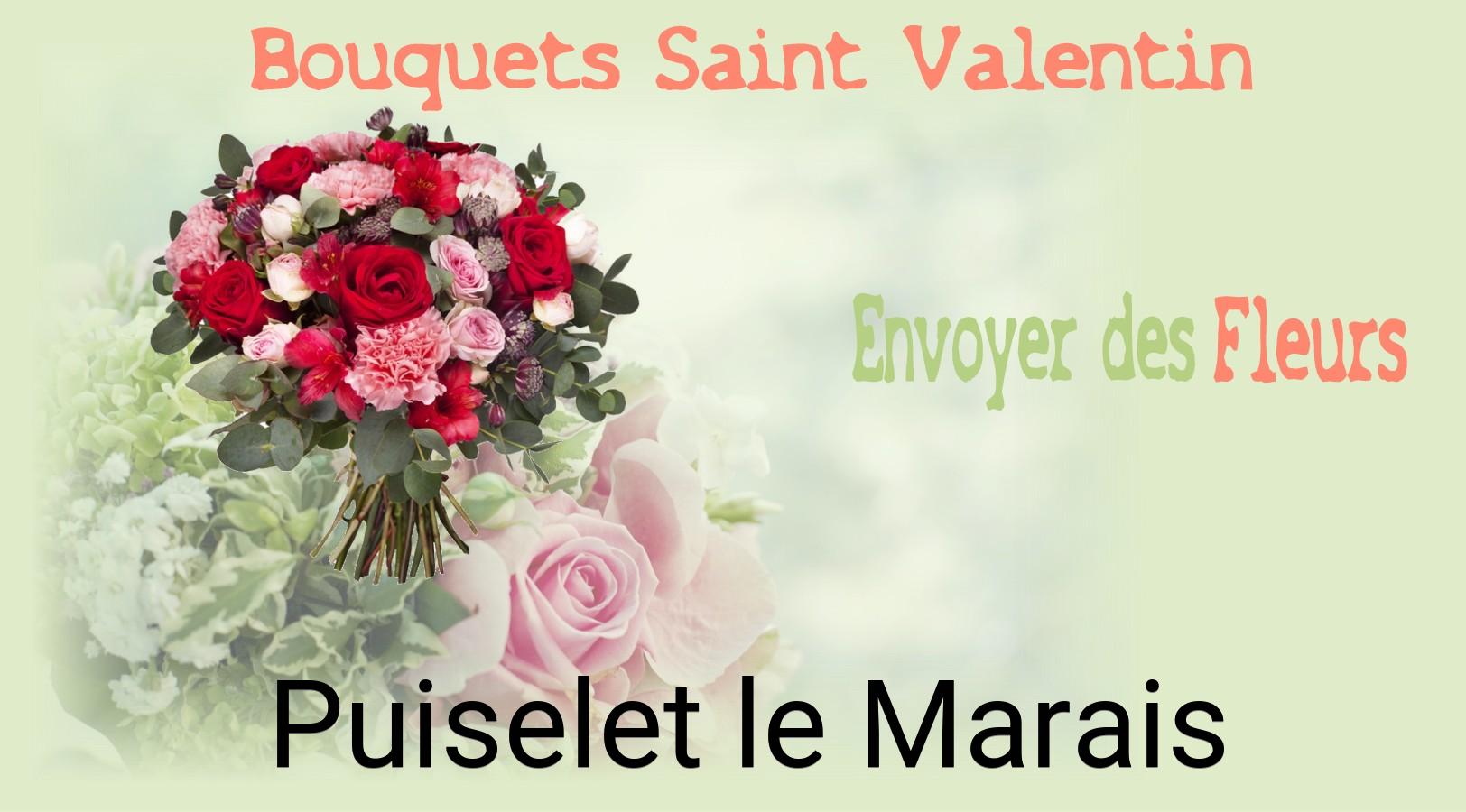 Roses de Saint-Valentin livrées à Puiselet-le-Marais